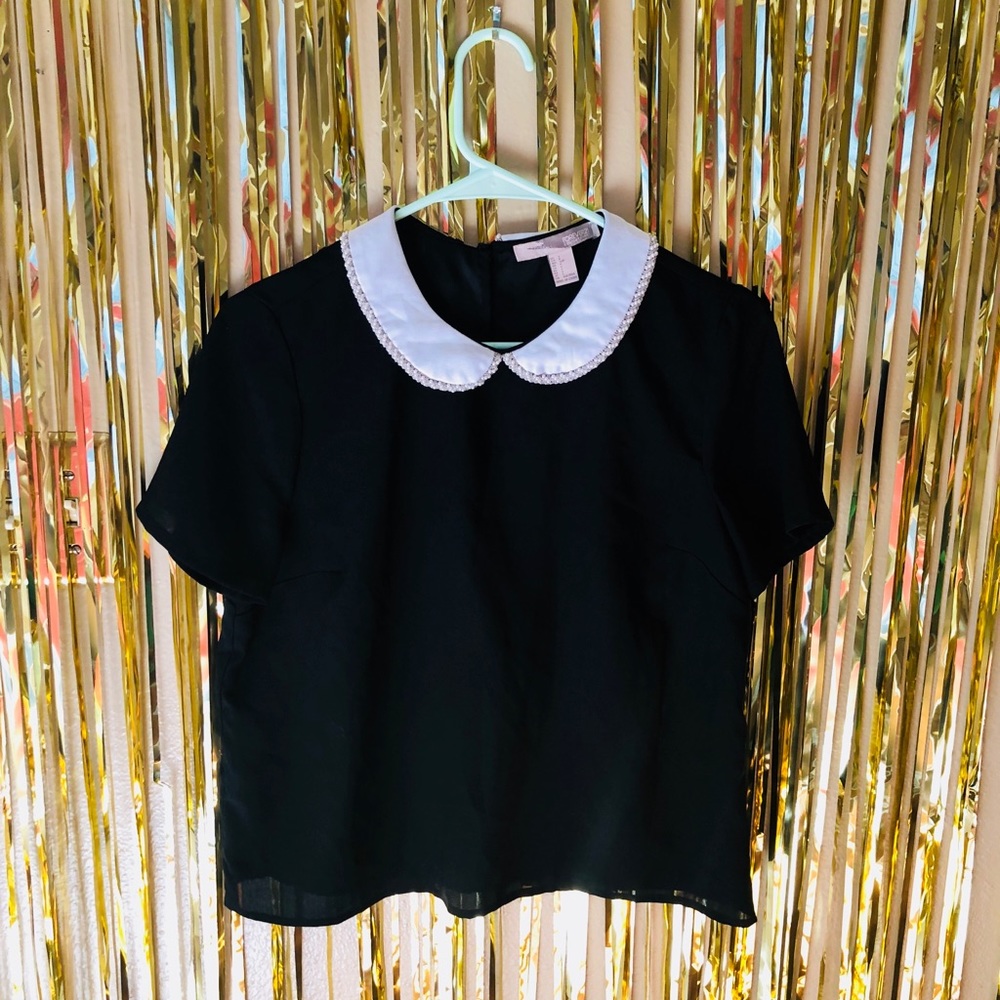 Forever 21 black and white top